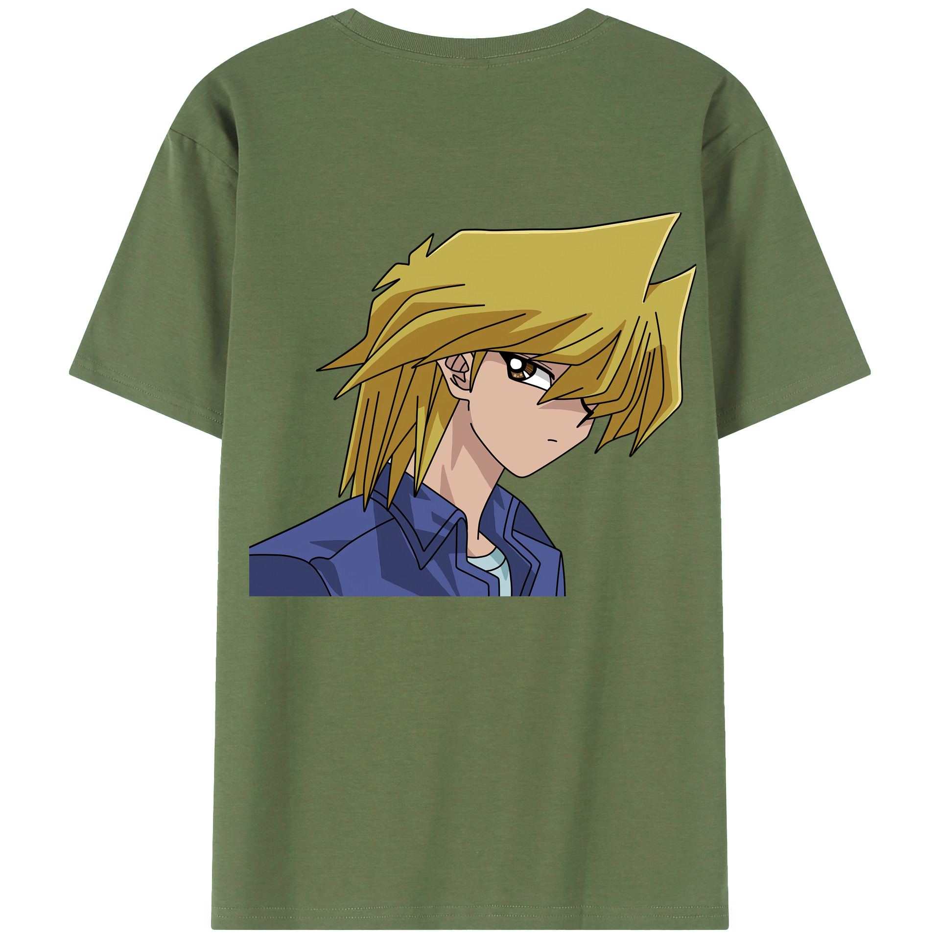 （画像用） 遊☆戯☆王 Yu-Gi-Oh! 綿100％ メンズ半袖Tシャツ（バックプリント） 通気性